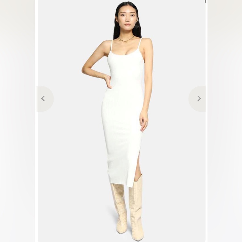 The range alloy rib braided strap midi dress‎